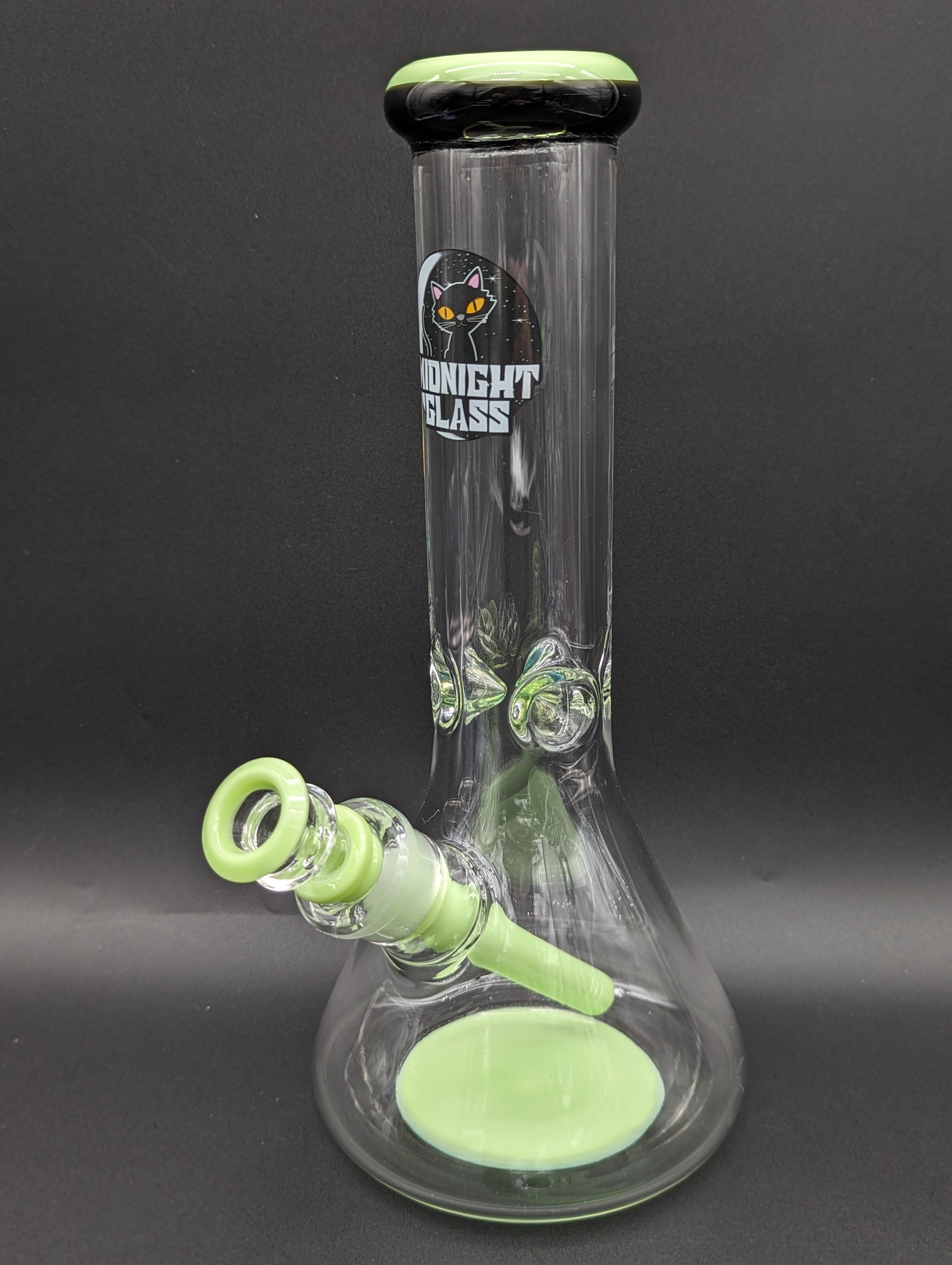 Midnight Glass 12" 9mm Beaker Bong-Avernic Smoke Shop