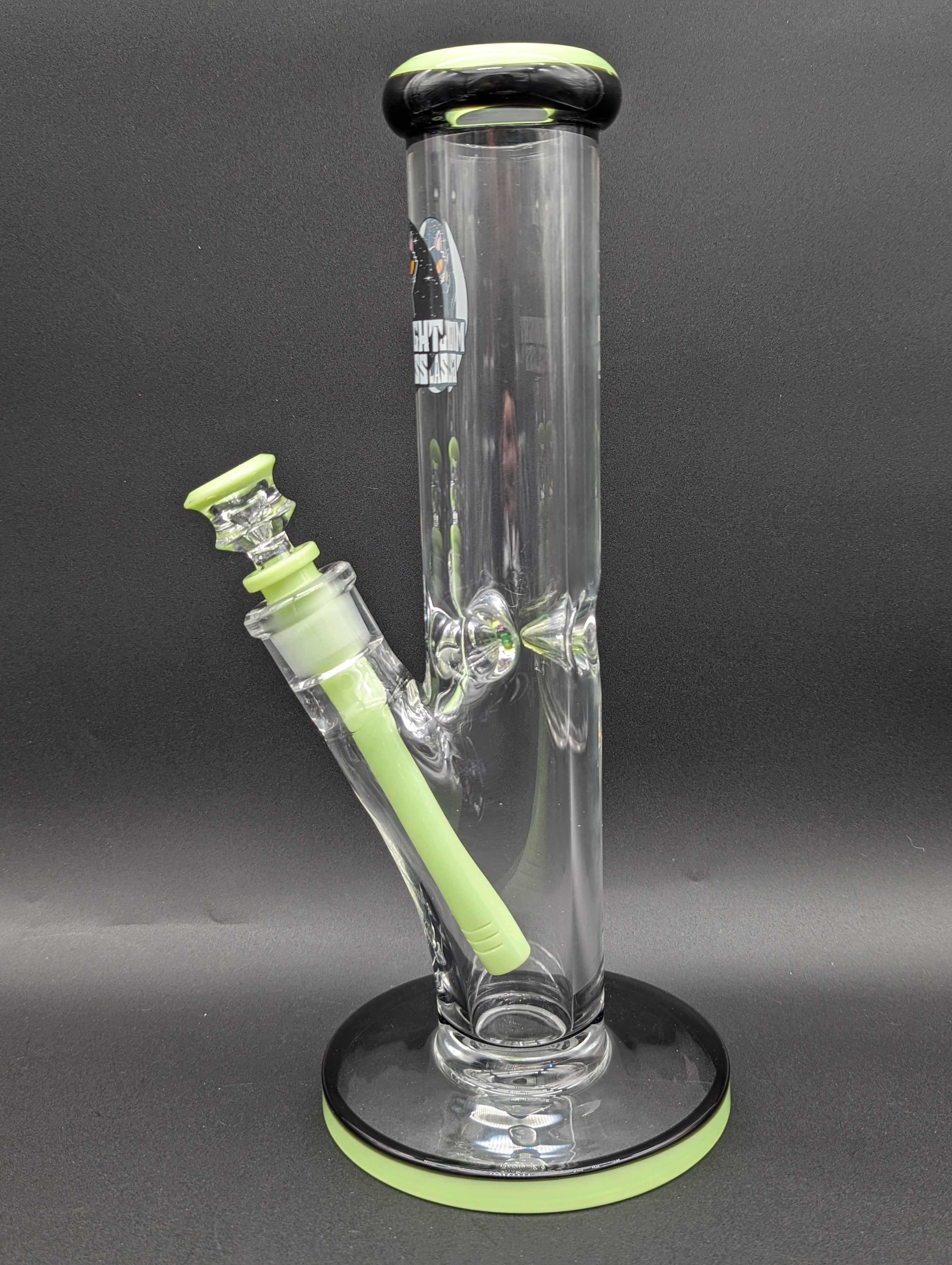 Midnight Glass 12" 9mm Straight Tube Bong-Avernic Smoke Shop