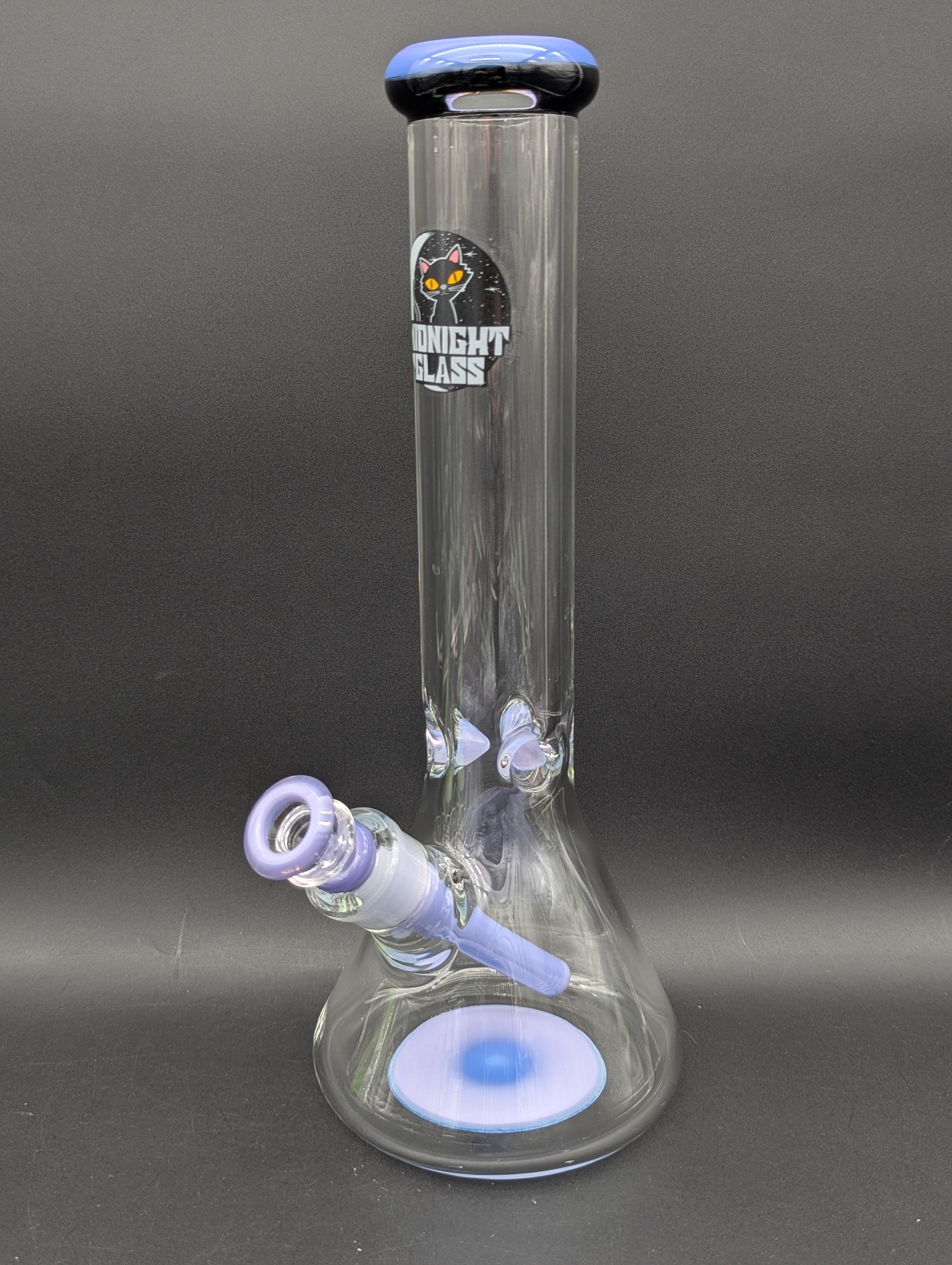 Midnight Glass 14" 9mm Beaker Bong-Avernic Smoke Shop