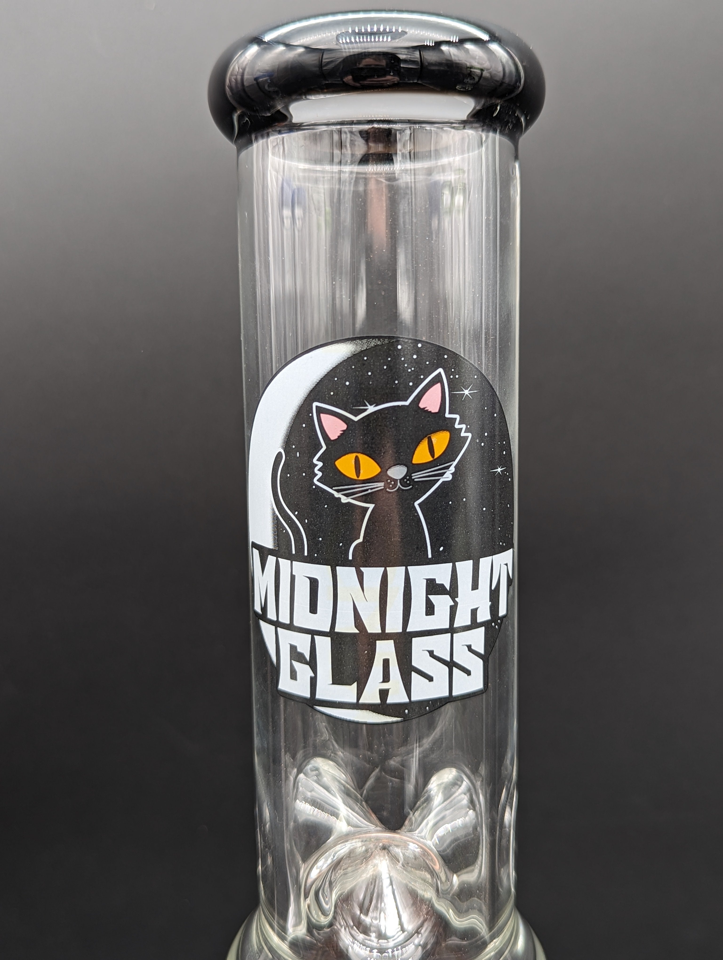 Midnight Glass 18" Worked Dual Perc Bong-Avernic Smoke Shop