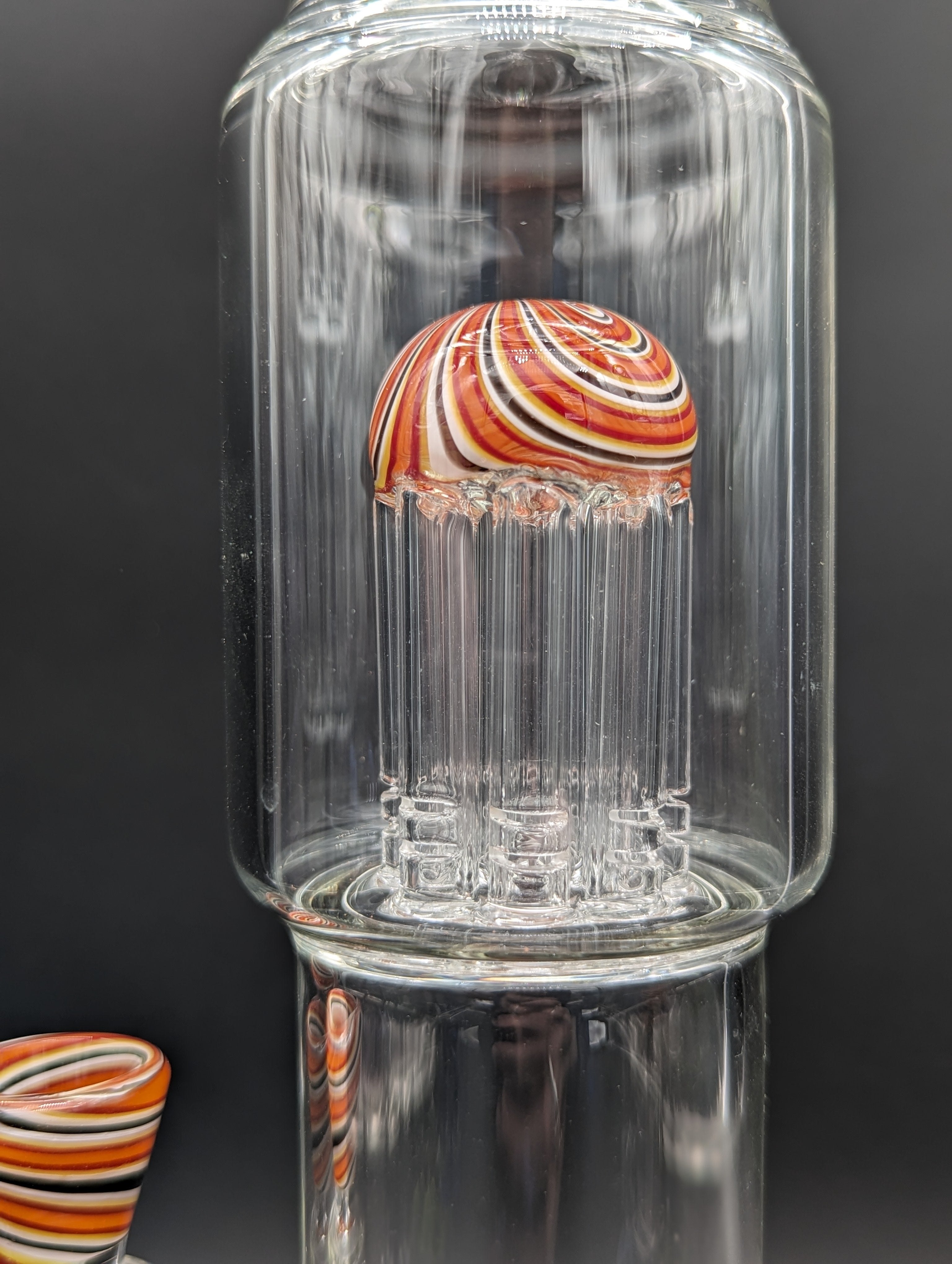 Midnight Glass 18" Worked Dual Perc Bong-Avernic Smoke Shop