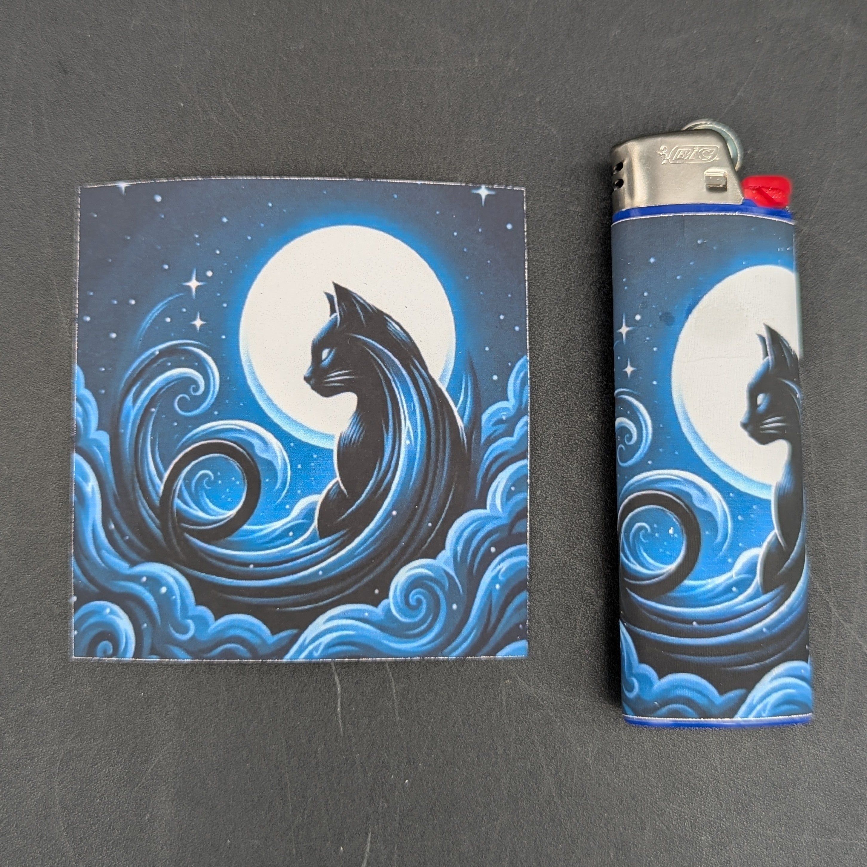 Midnight Glass Bic Lighter Wraps