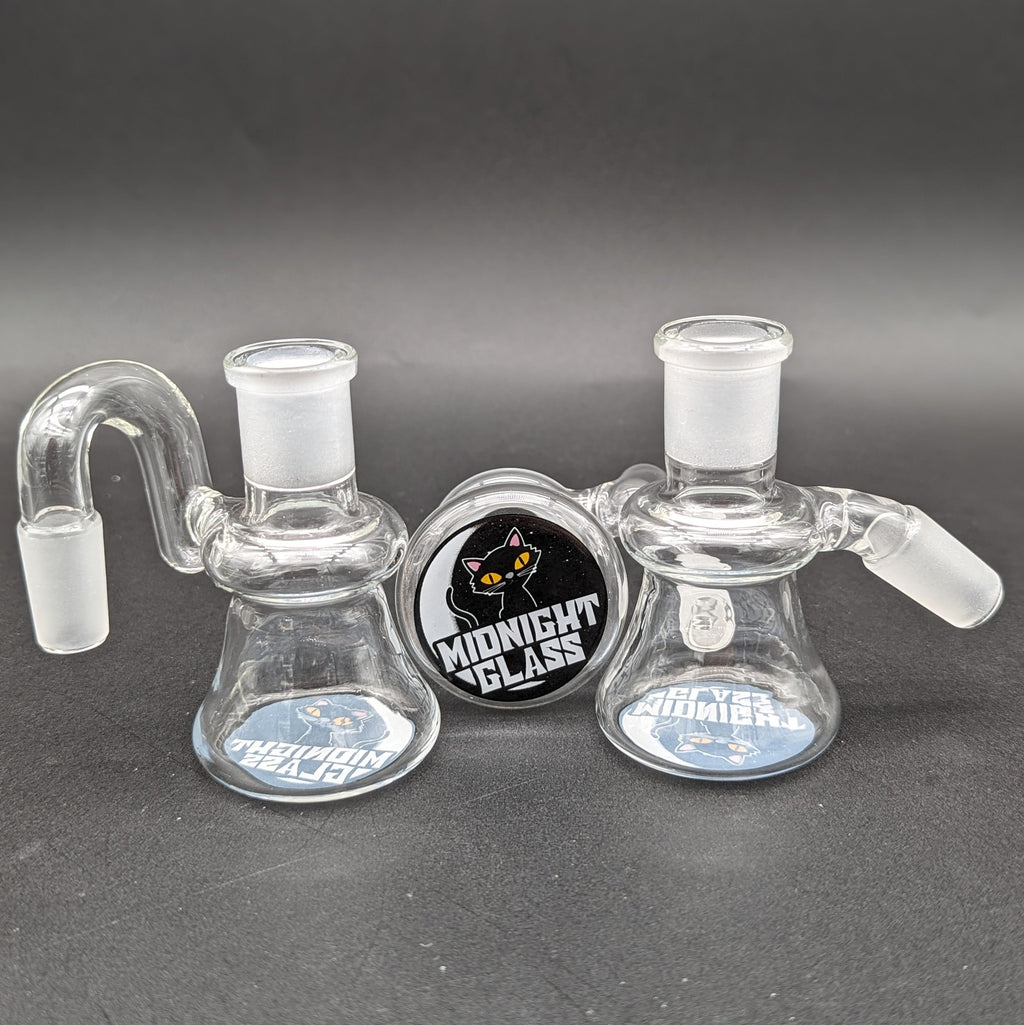 Midnight Glass Clear Dry Ash Catcher 14mm-Avernic Smoke Shop