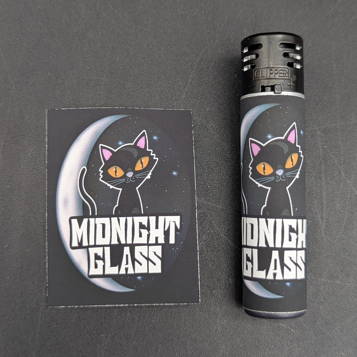 Clipper Wraps Midnight Glass Clipper Lighter Wraps