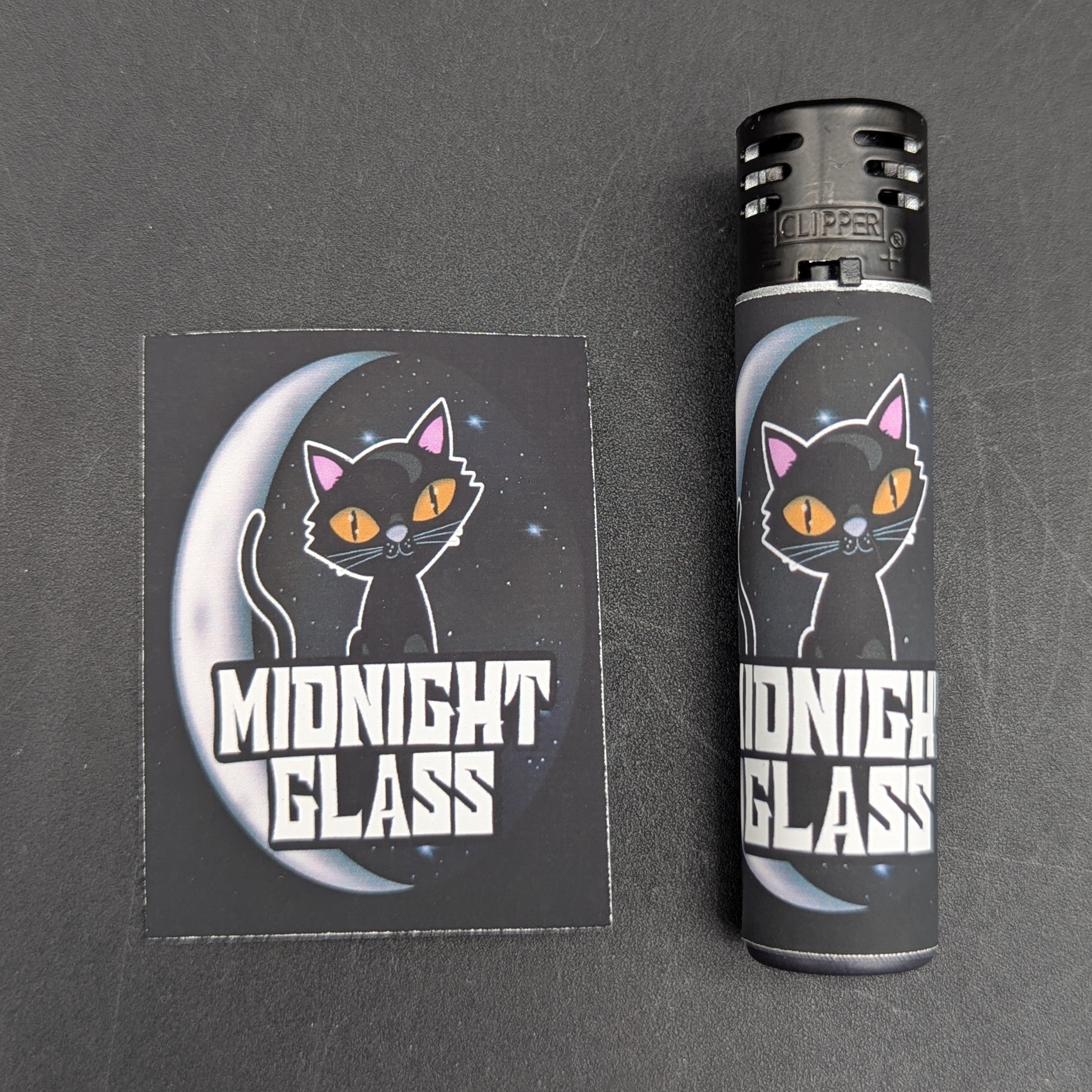Midnight Glass Clipper Lighter Wraps