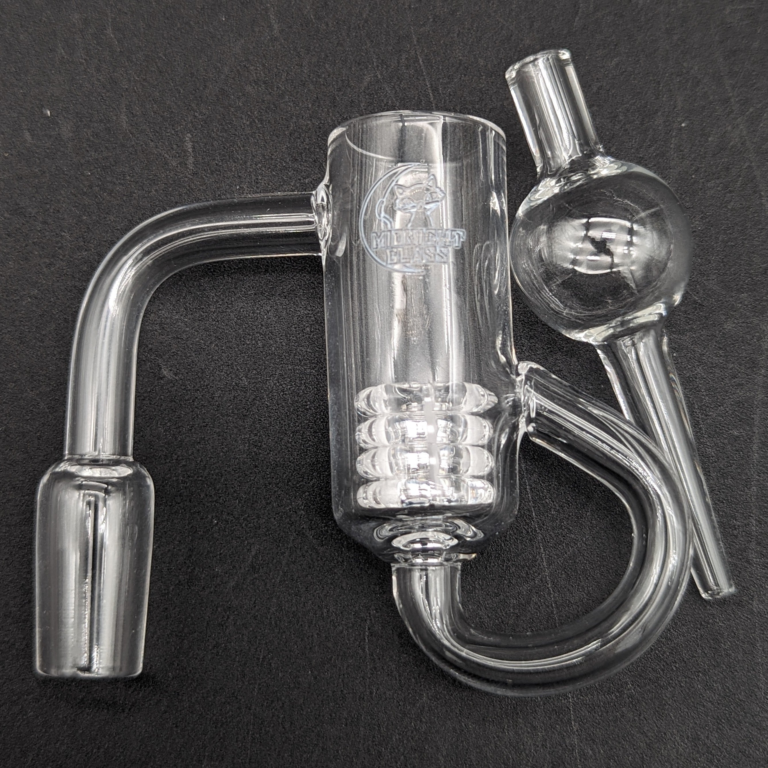 Midnight Quartz Diamond Knot Loop Banger-Avernic Smoke Shop