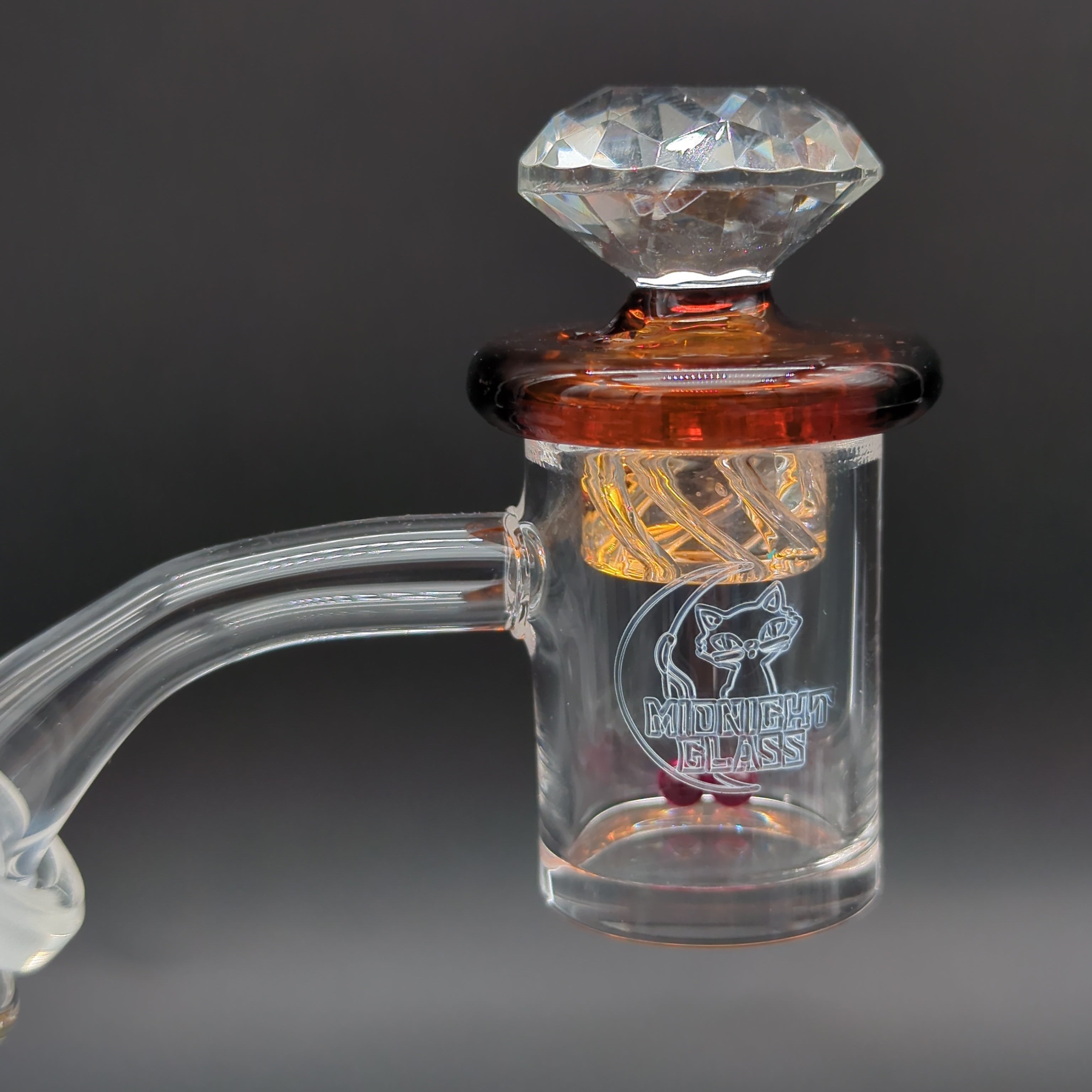 Midnight Quartz XL Banger Vortex Set 14mm 45 Degrees-Avernic Smoke Shop